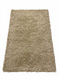 Soft long-pile shaggy rug 170x240cm in nuanced beige