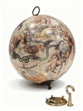 ASTROLABE antique celestial globe with constellation cartography hanging decoration