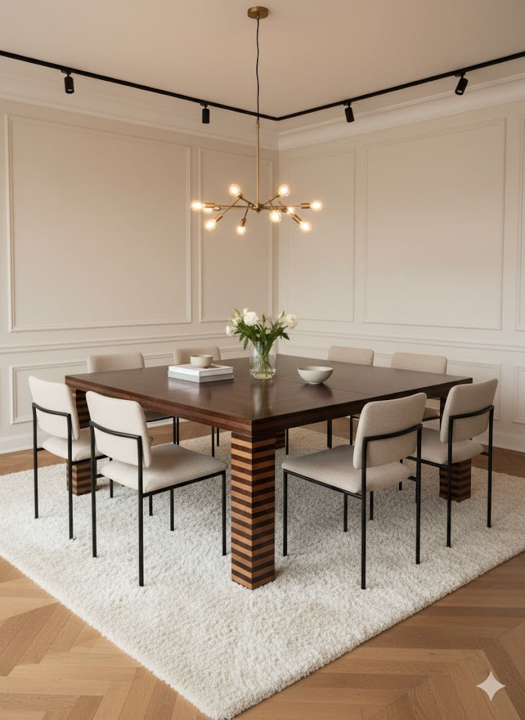 Table FLORENCIA vue dessus marqueterie – livraison Belgique Uccle prix exposition