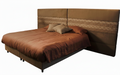 MEMORY BAMBOO boxspring bed set 90x200cm with upholstered designer headboard