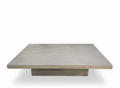 Minimalist concrete-effect coffee table, 130 cm