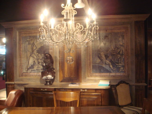 Boiserie Lambris en Chêne Massif – Peinture Mythologique