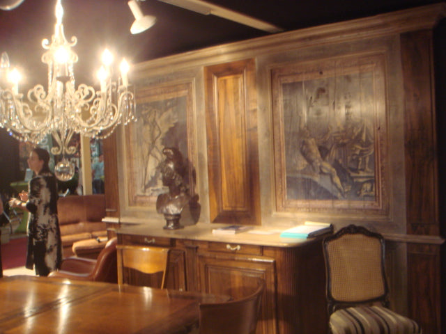 Boiserie Lambris en Chêne Massif – Peinture Mythologique