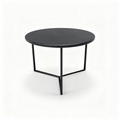 Planets set of three nesting tables in copper and concrete grey on tripod bases