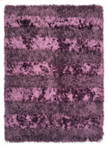 Deep Aubergine long-pile rug 200x300cm in rare deep aubergine for a luxurious statement