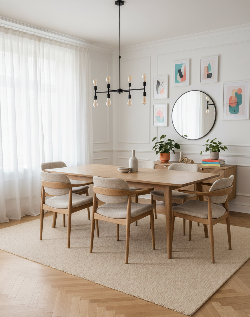 Grand tapis beige naturel tissé à plat, dimensions 200x300 cm, style minimaliste et épuré, pièce unique Outlet Rivet-Lozano n°35.