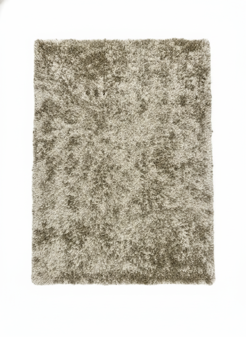 Grand tapis moderne à poils longs avec reflets soyeux, 200x300 cm, texture dense et confortable, pièce unique Outlet Rivet-Lozano n°25.