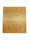Luminous Amber Gradient short-pile rug 200x300cm with gold yellow to camel beige gradient