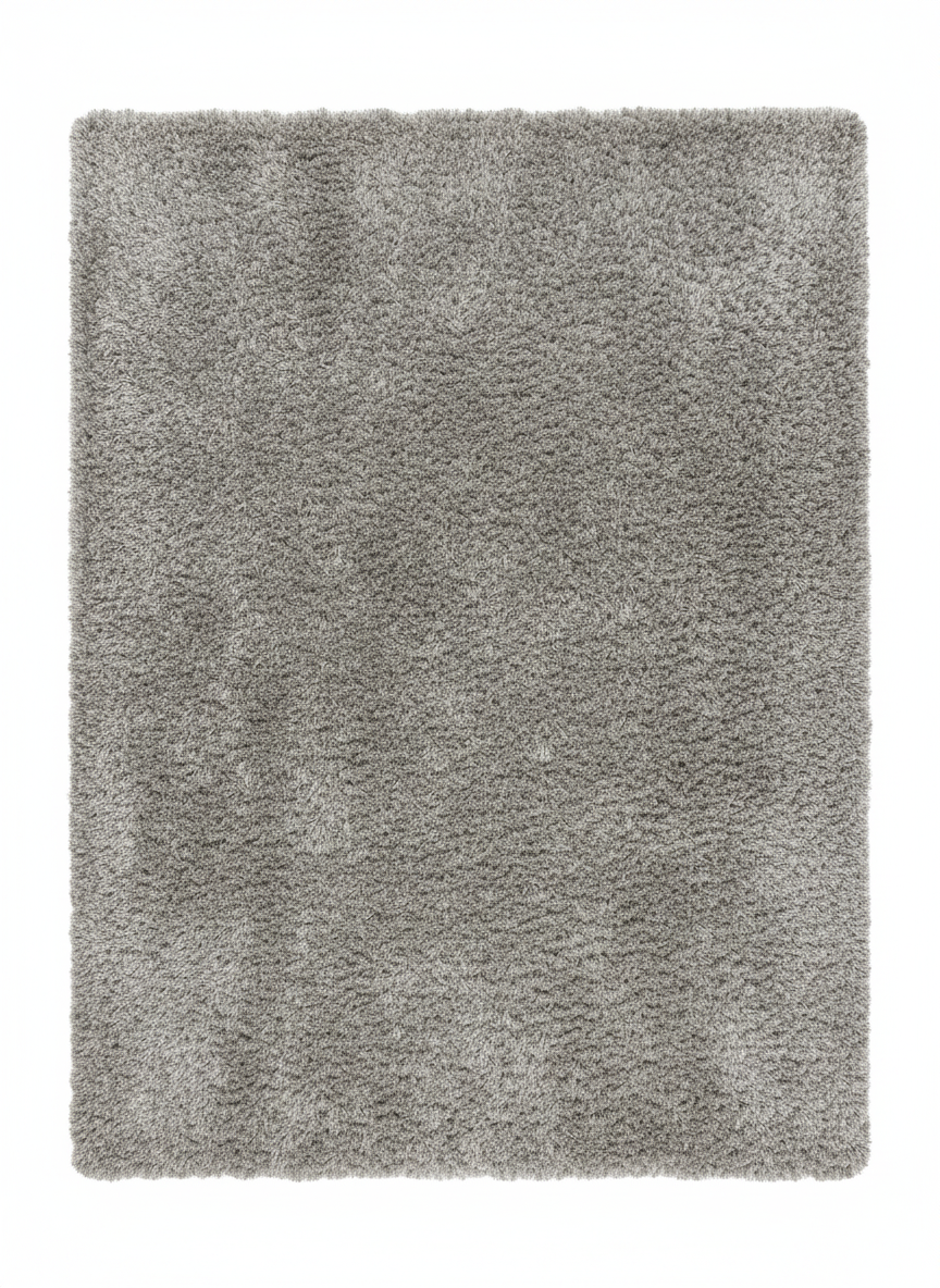 Tapis gris contemporain à poil court, dimensions 170x220 cm, pièce unique n°23 Rivet-Lozano Outlet.