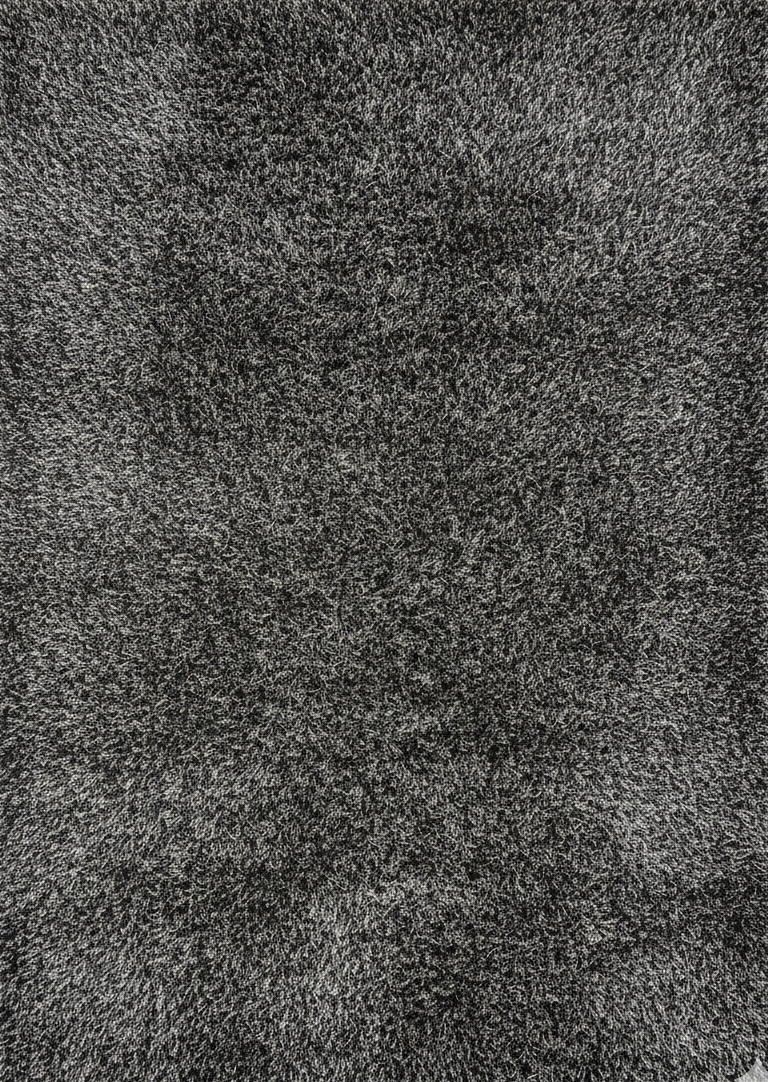 Grand tapis de salon gris chiné texturé, dimensions 200x300 cm, style moderne et confortable, pièce unique Outlet Rivet-Lozano n°31.