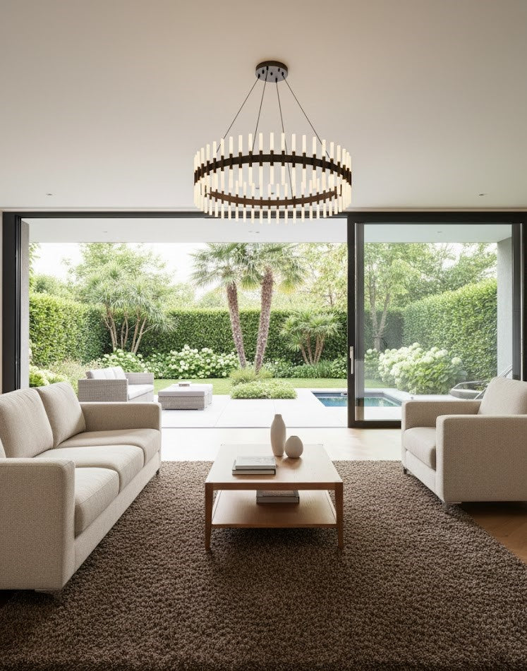 Grand tapis shaggy 200x300cm brun foncé chocolat poils longs RivetLozano