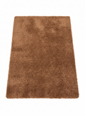 Chocolate XL long-pile shaggy rug 220x400cm in rich brown
