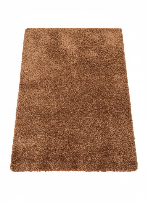 Chocolate XL long-pile shaggy rug 220x400cm in rich brown