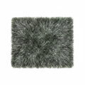 Smoke Square shaggy rug 250x250cm in pepper-and-salt chiné grey long pile