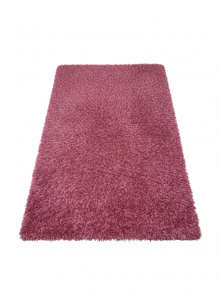 Tapis shaggy 150x240cm poils longs fuchsia rose vif RivetLozano