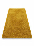 Long-pile shaggy rug 150x240cm in vivid ochre yellow
